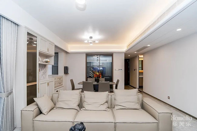 125㎡現(xiàn)代四居，合理利用軟裝布局，小空間也有大收納